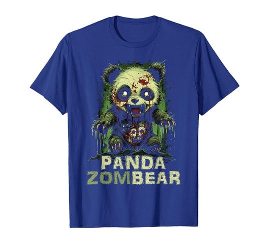 Panda Bear Zombie Halloween Tshirt For Kids Women Men Funny T-Shirt