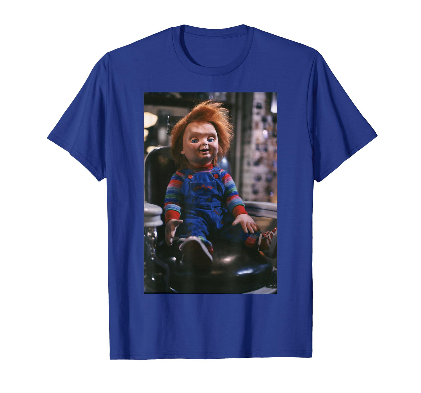 Chucky Sitting in Barber Chair T-Shirt T-Shirt