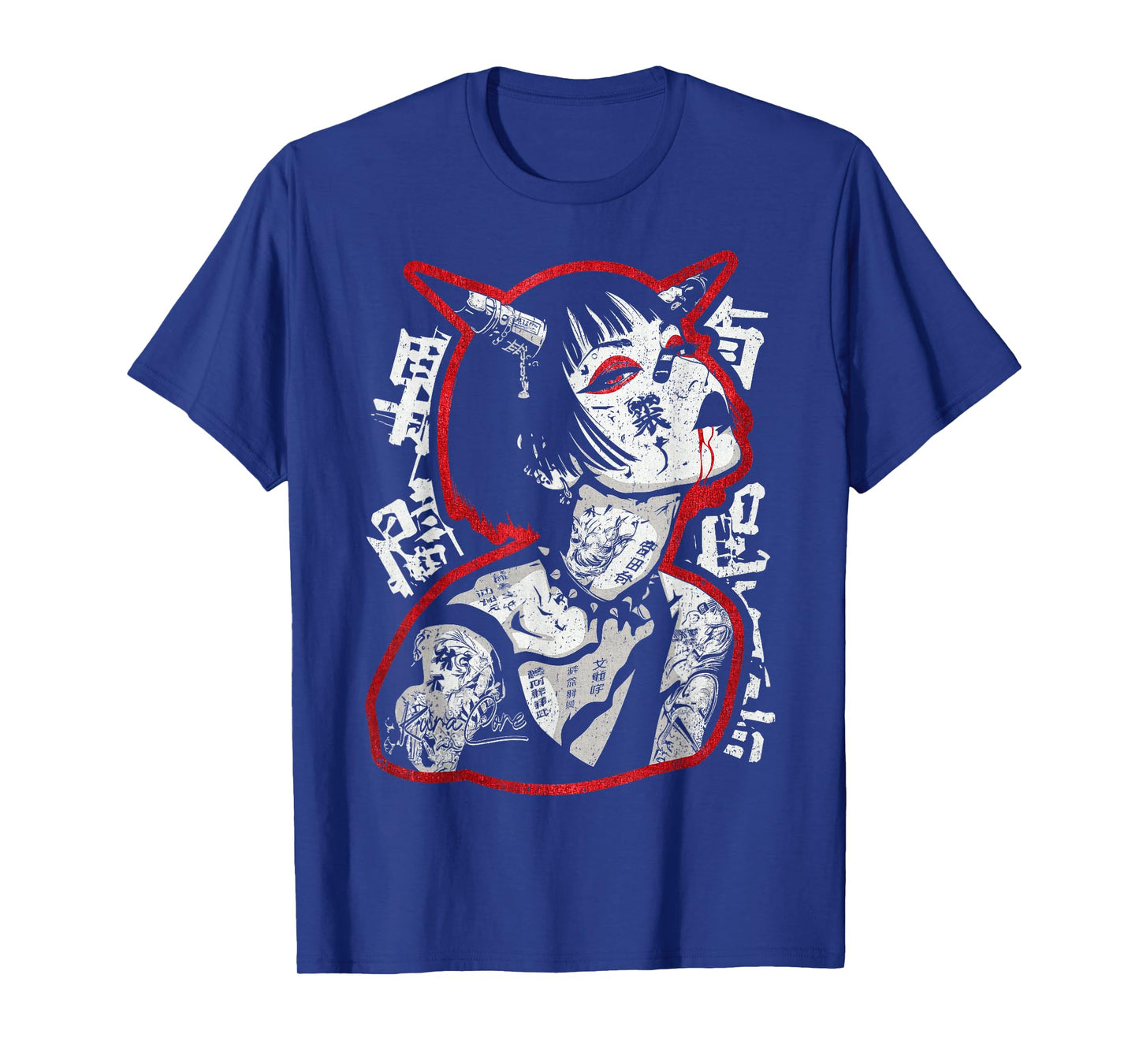 Japanese Streetwear Cyberpunk Y2K Techwear Retro Manga Anime T-Shirt