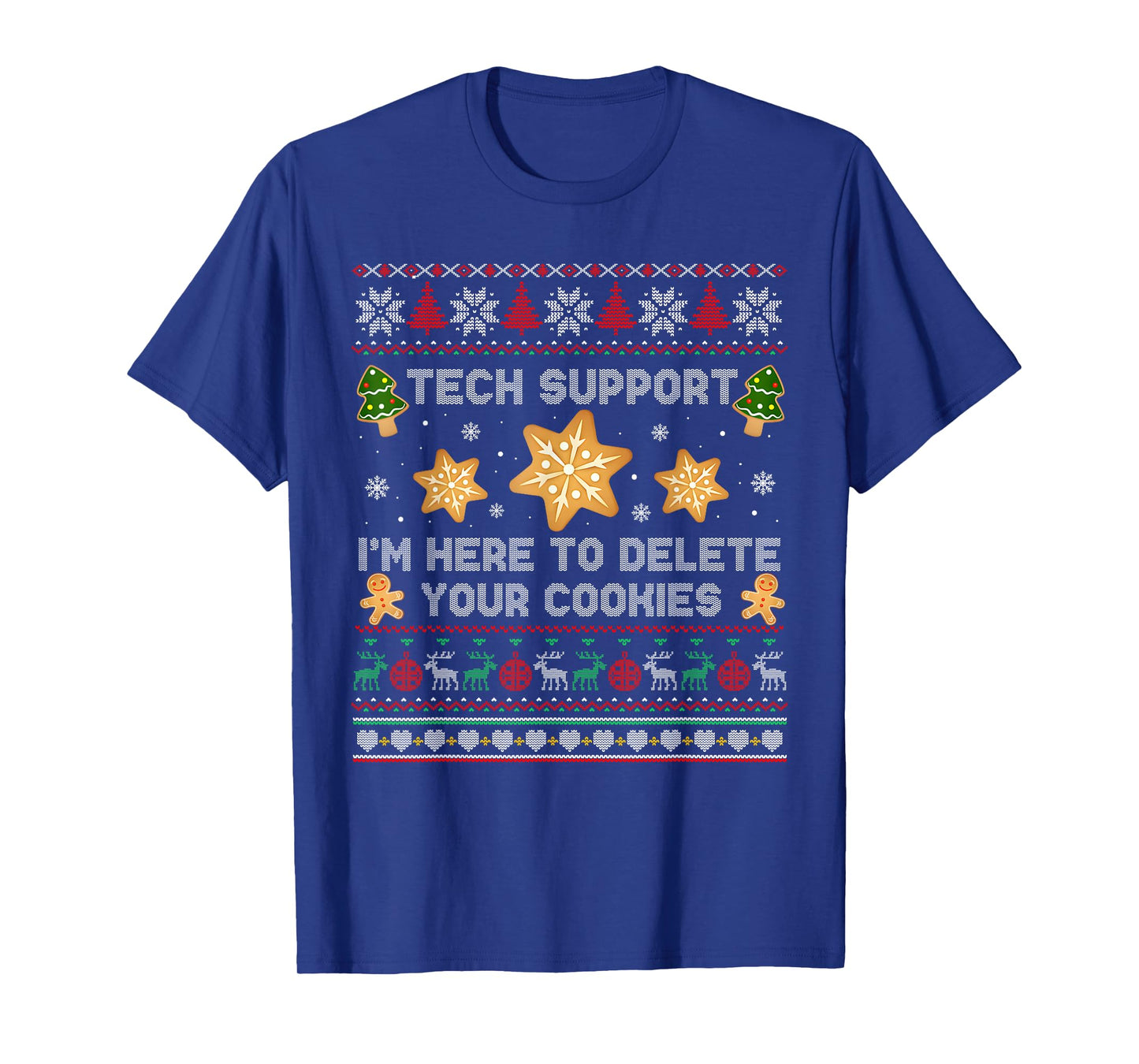 Christmas Tech Support Here to Delete Cookies Xmas Pajama T-Shirt