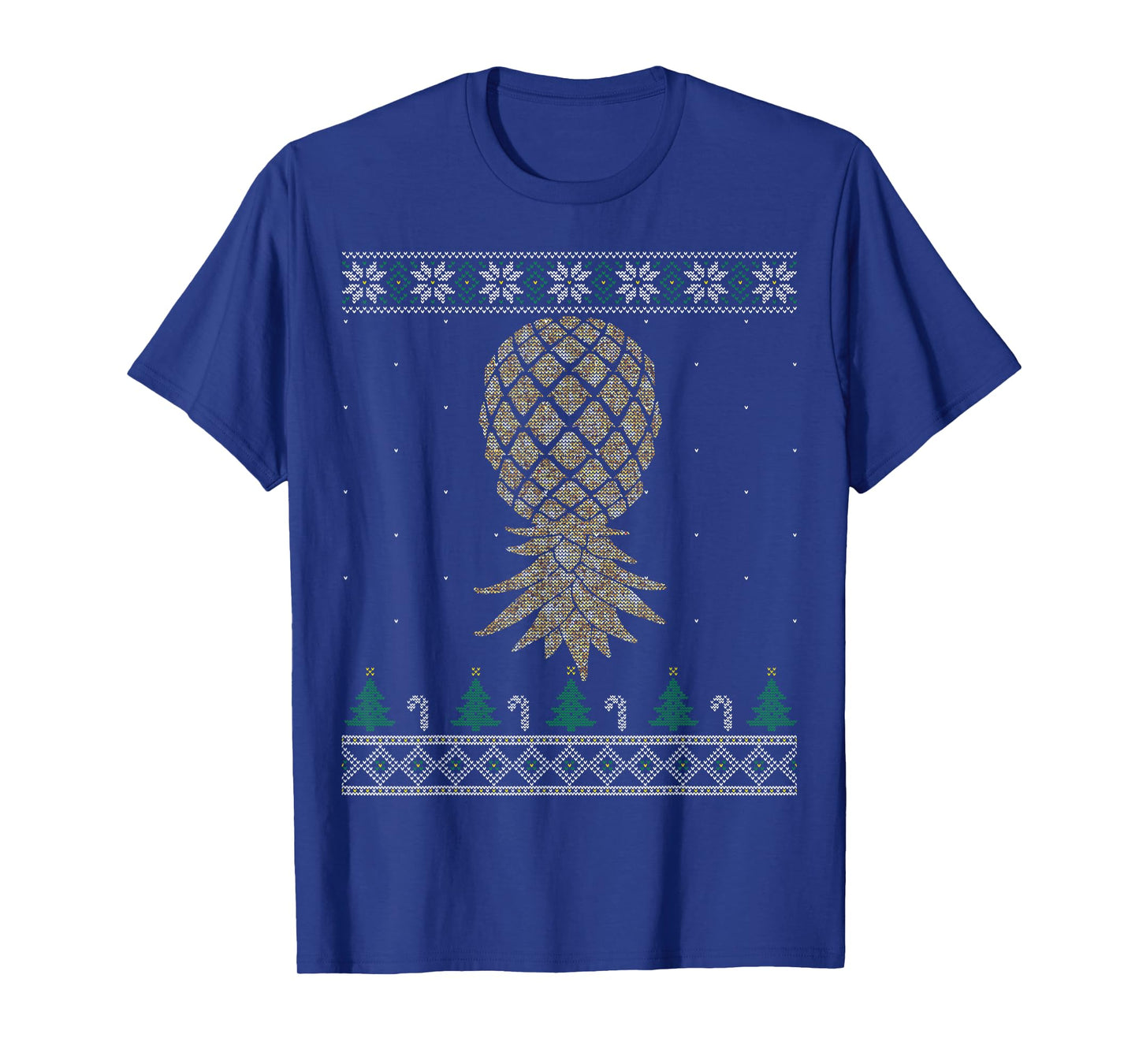 Swingers Upside Down Pineapple Party Ugly Christmas Sweater T-Shirt