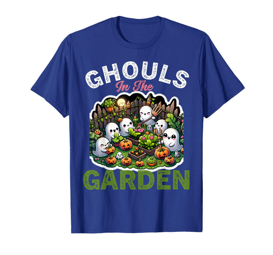 Ghouls in the Garden Spooky Halloween Ghost Gardening T-Shirt