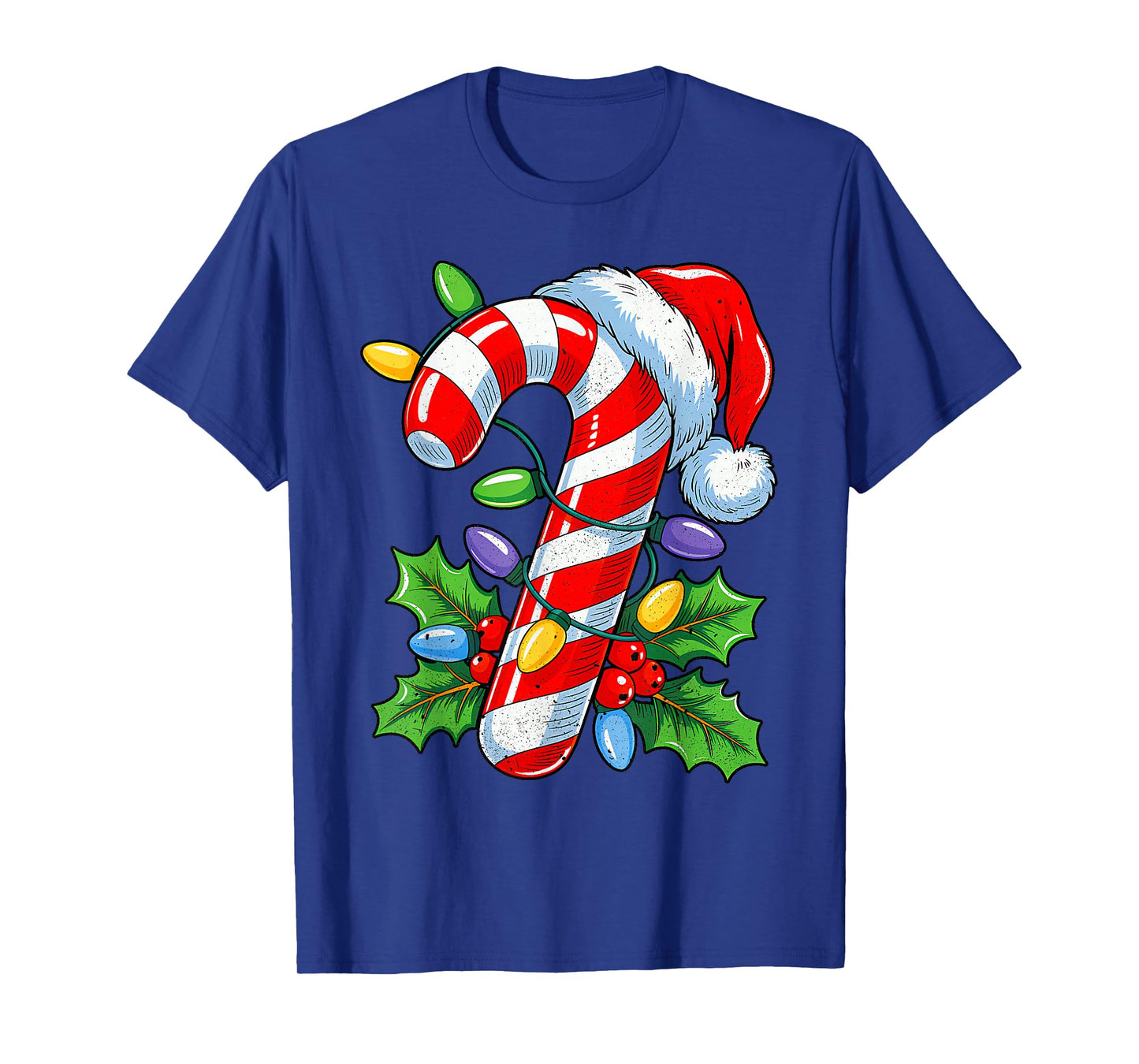 Candy Cane Crew Christmas Lights Family Matching Xmas Girls T-Shirt