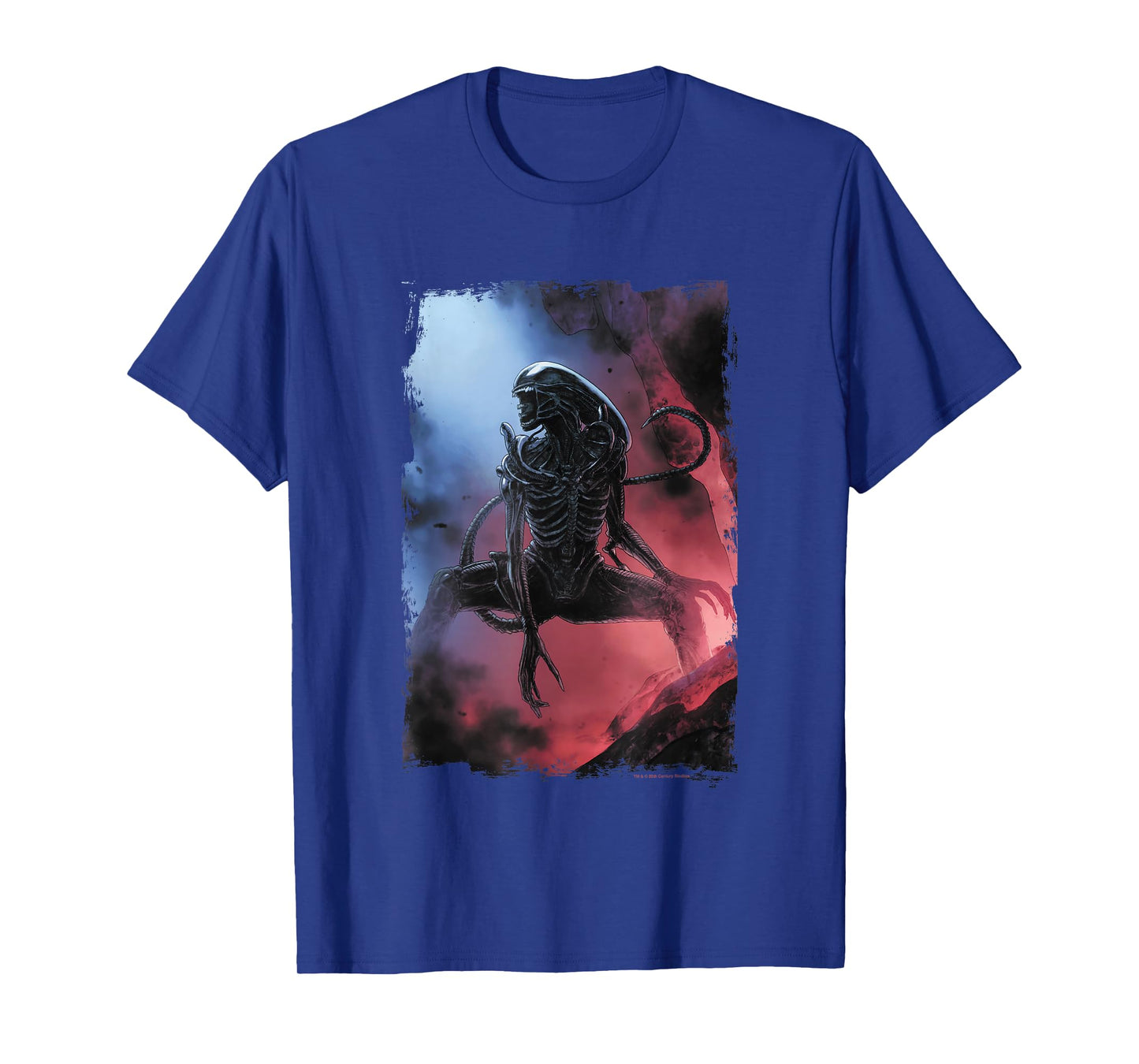 Aliens Iconic Dangerous Xenomorph Roar Big Chest Poster T-Shirt