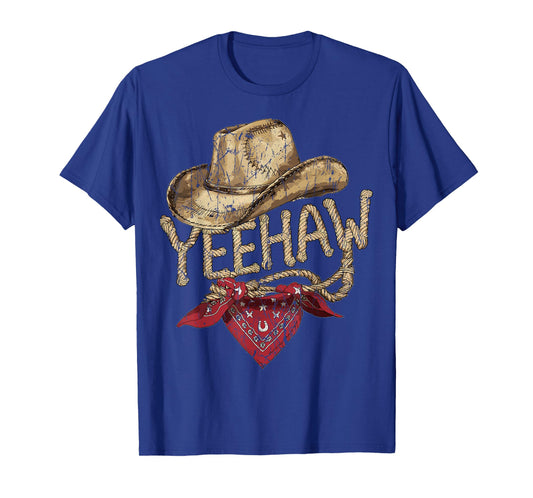 Western Cowboy Birthday Party Yeehaw Cowboy T-Shirt