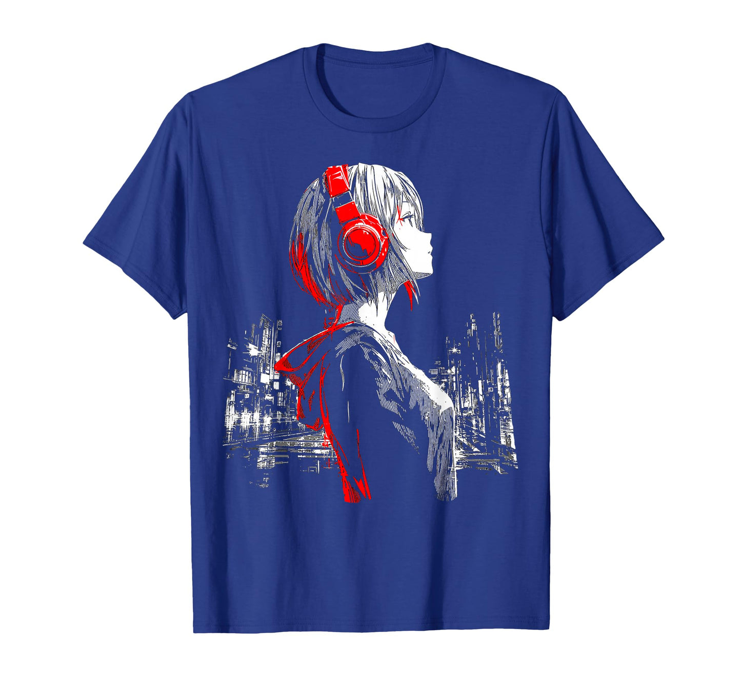Anime Headphones Girl T-Shirt
