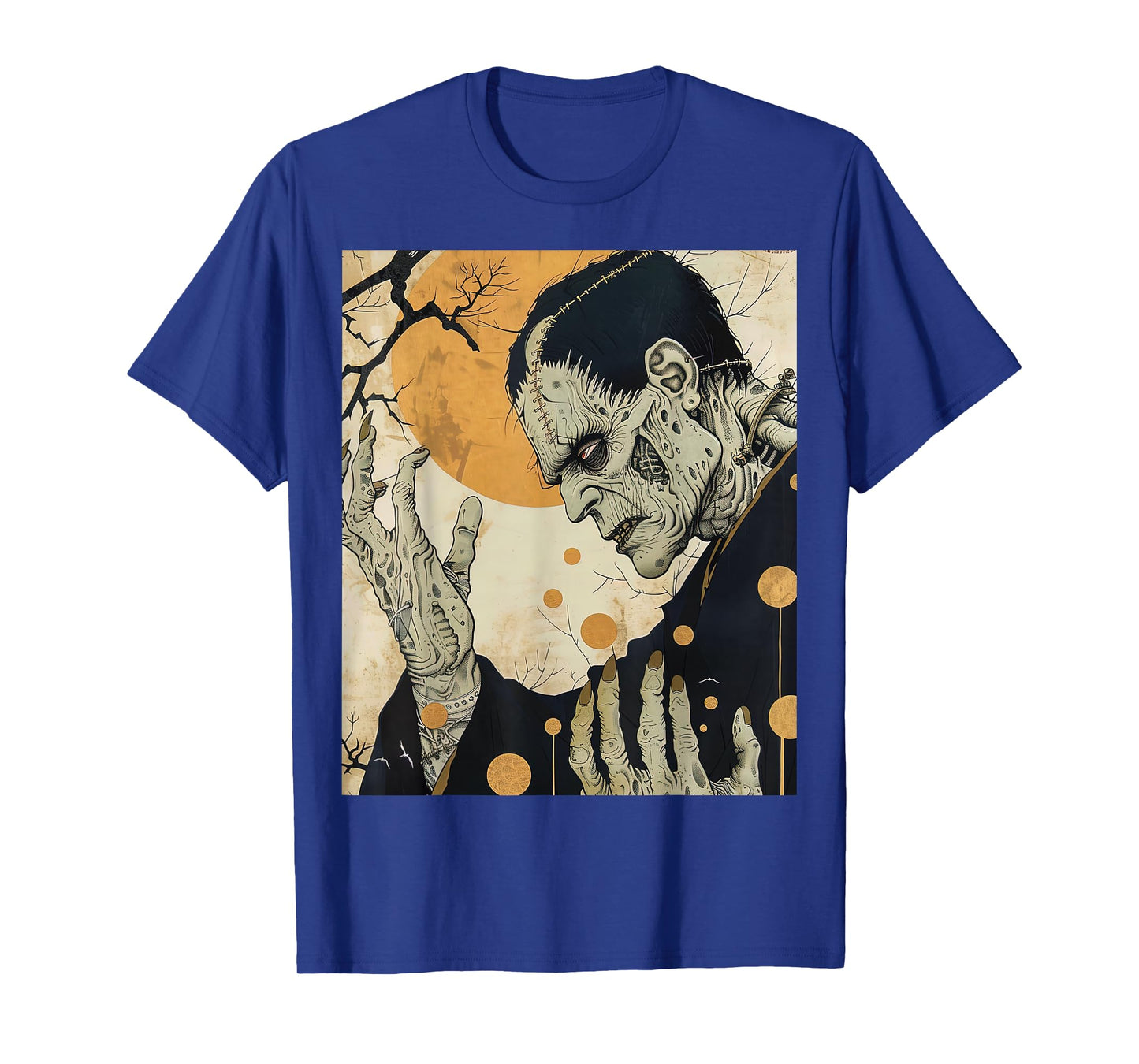 Frankenstein Horror Halloween Retro Vintage T-Shirt