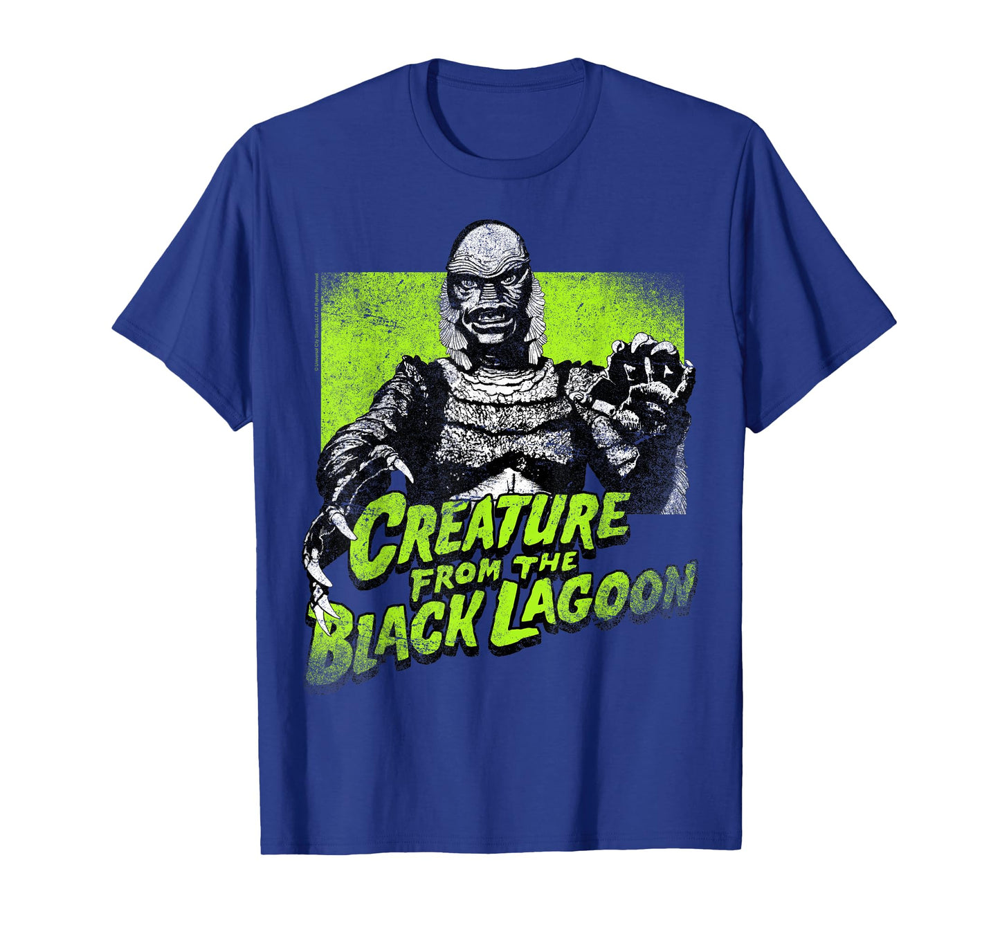 Universal Monsters Creature from The Black Lagoon Green T-Shirt Small