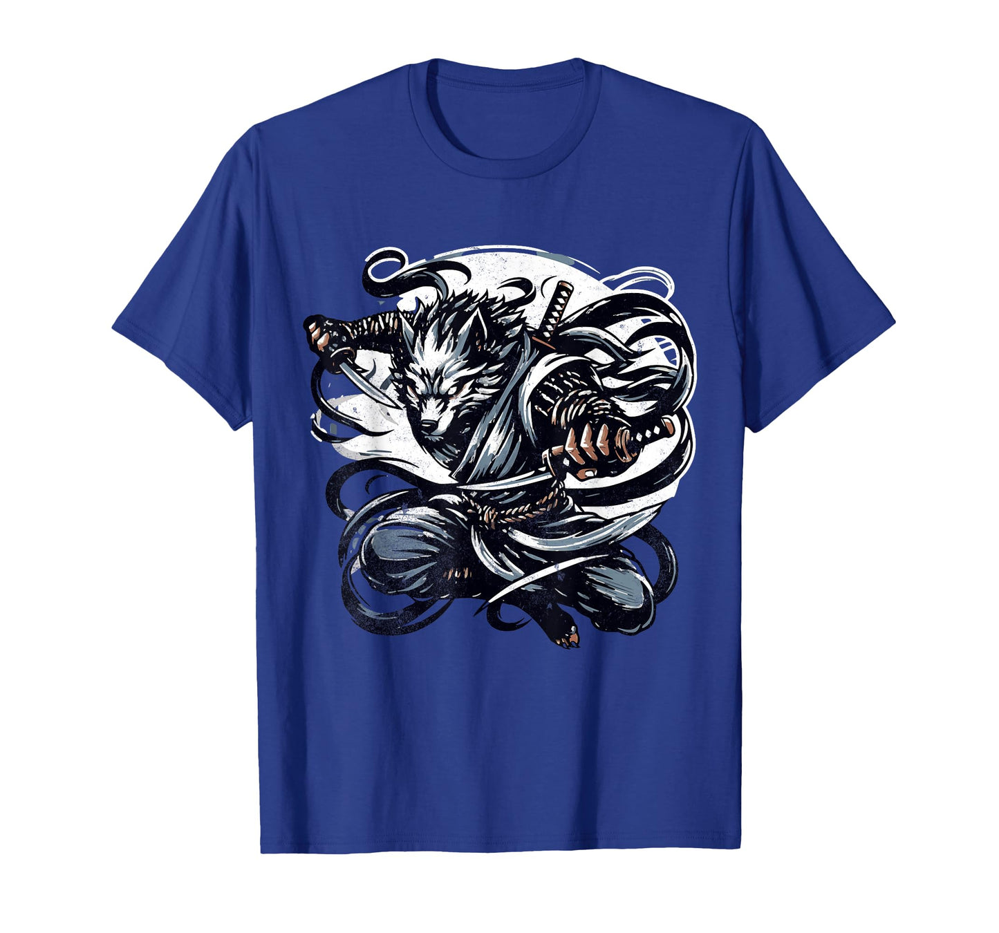 Werewolf Ninja Mystique Mythical Wolf Ninja Anime T-Shirt