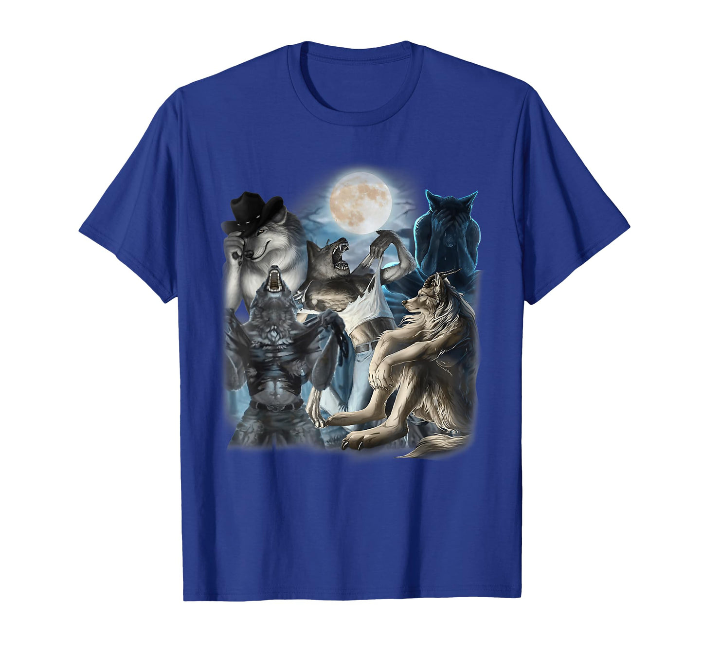 Edgy Wolf Wolves Howling Funny Oddly Specific Dank Meme T-Shirt