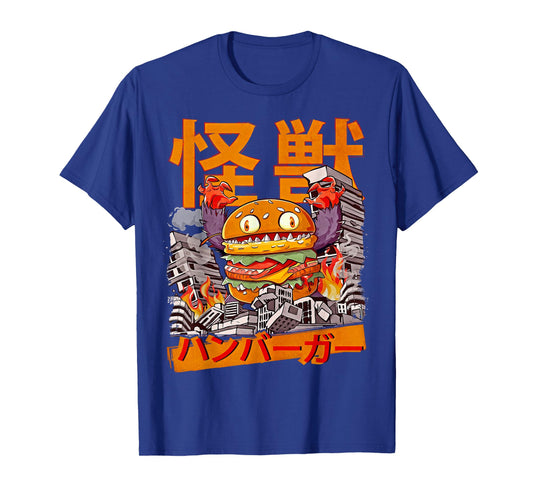 Kaiju Burger Japanese Anime Monster Hamburger Cheeseburger T-Shirt