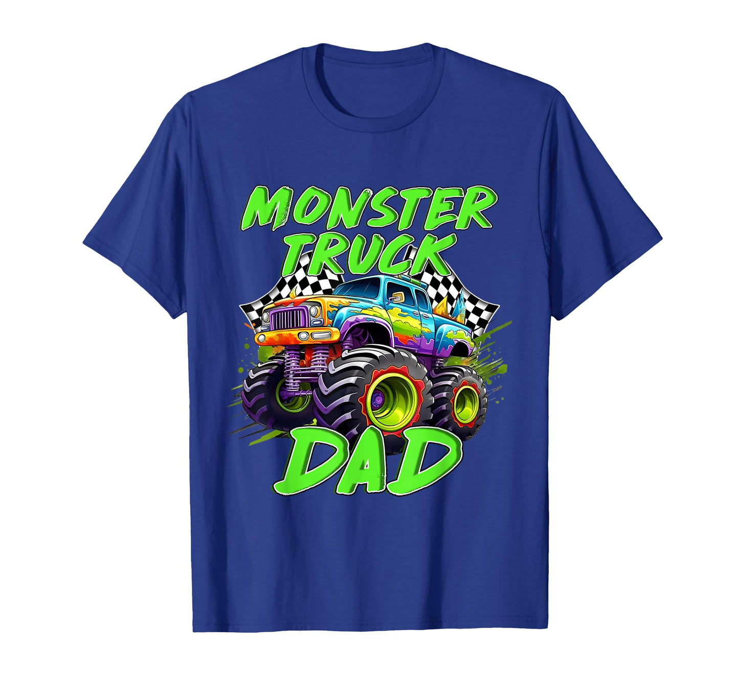 Monster Truck Dad Family Matching Birthday Party Fathers Day T-Shirt