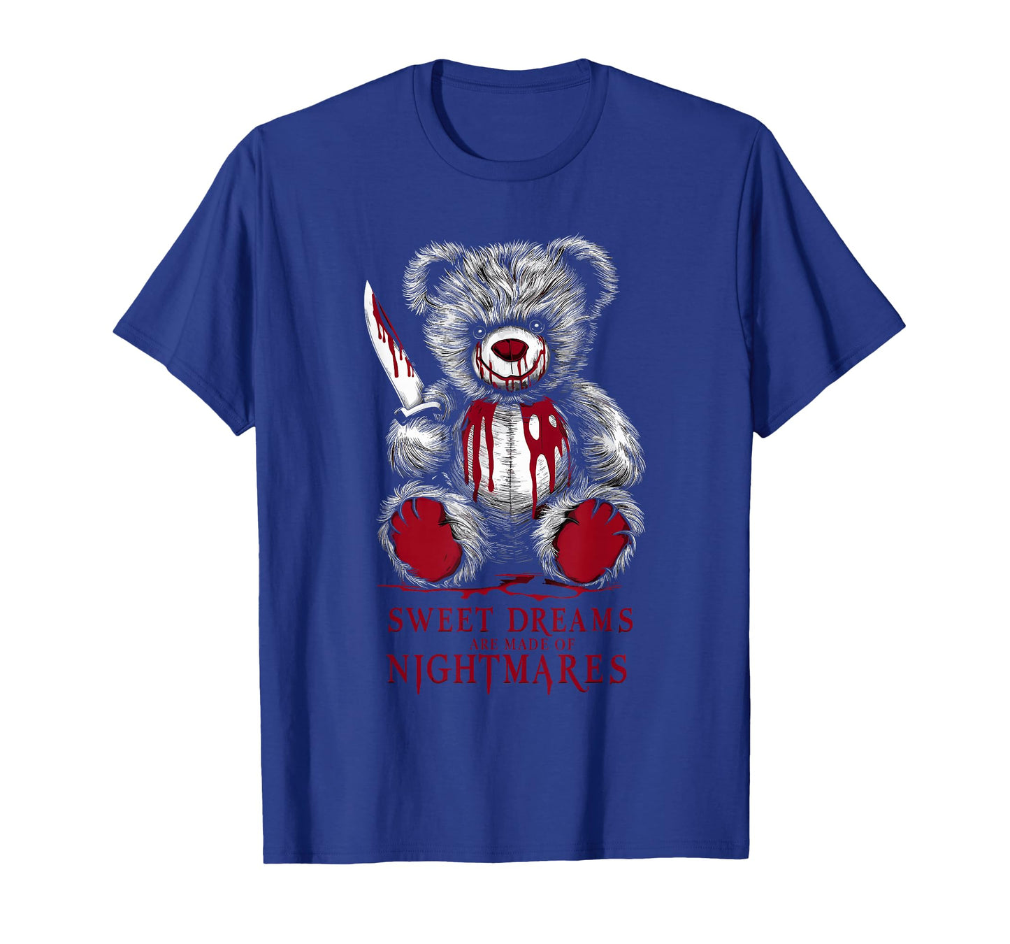 Terrifying Teddy Spooky Plush Horror Teddy Bear Scary T-Shirt