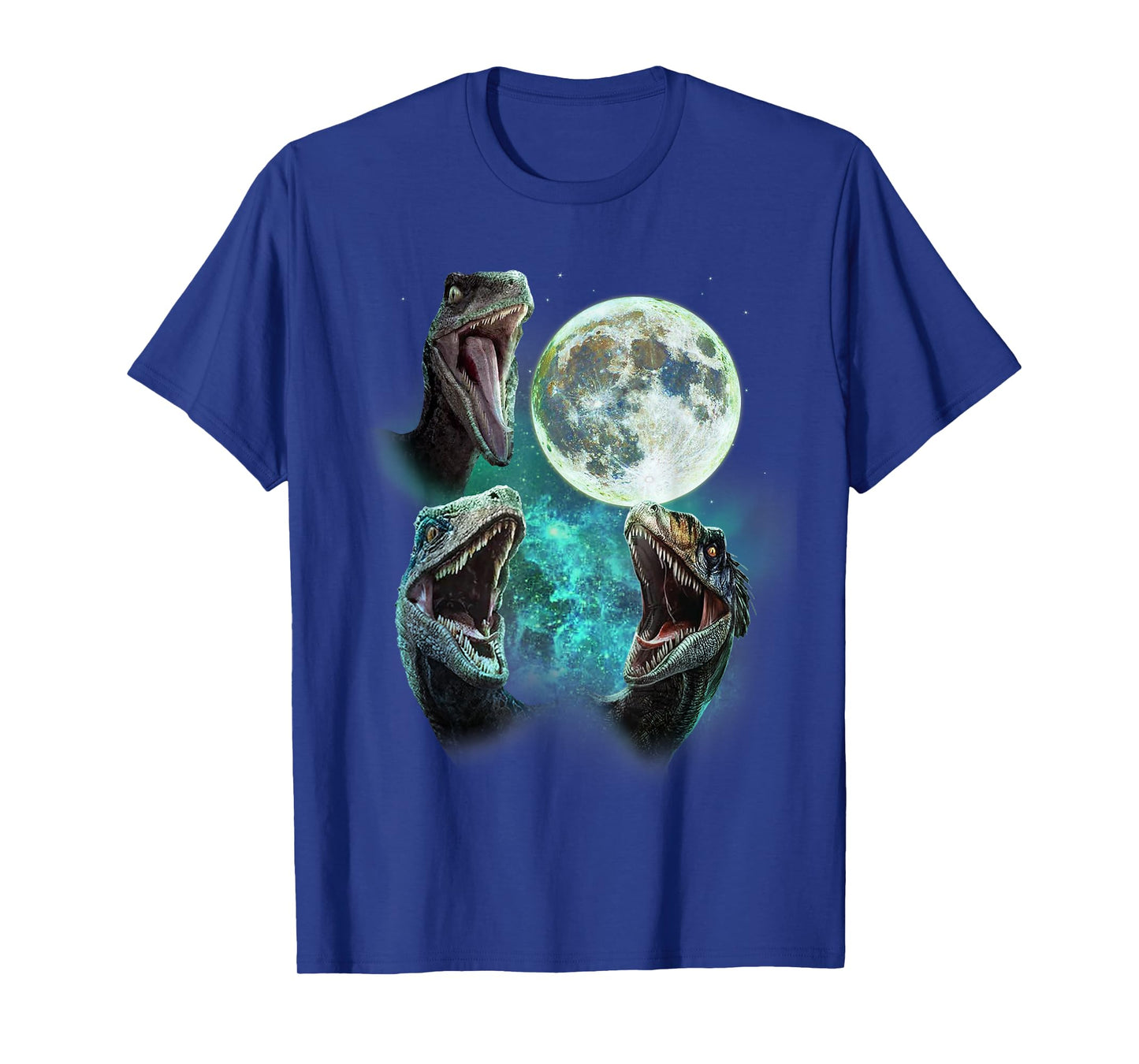 Velociraptors Howl at the Moon - Funny 3 Wolfs Parody T-Shirt