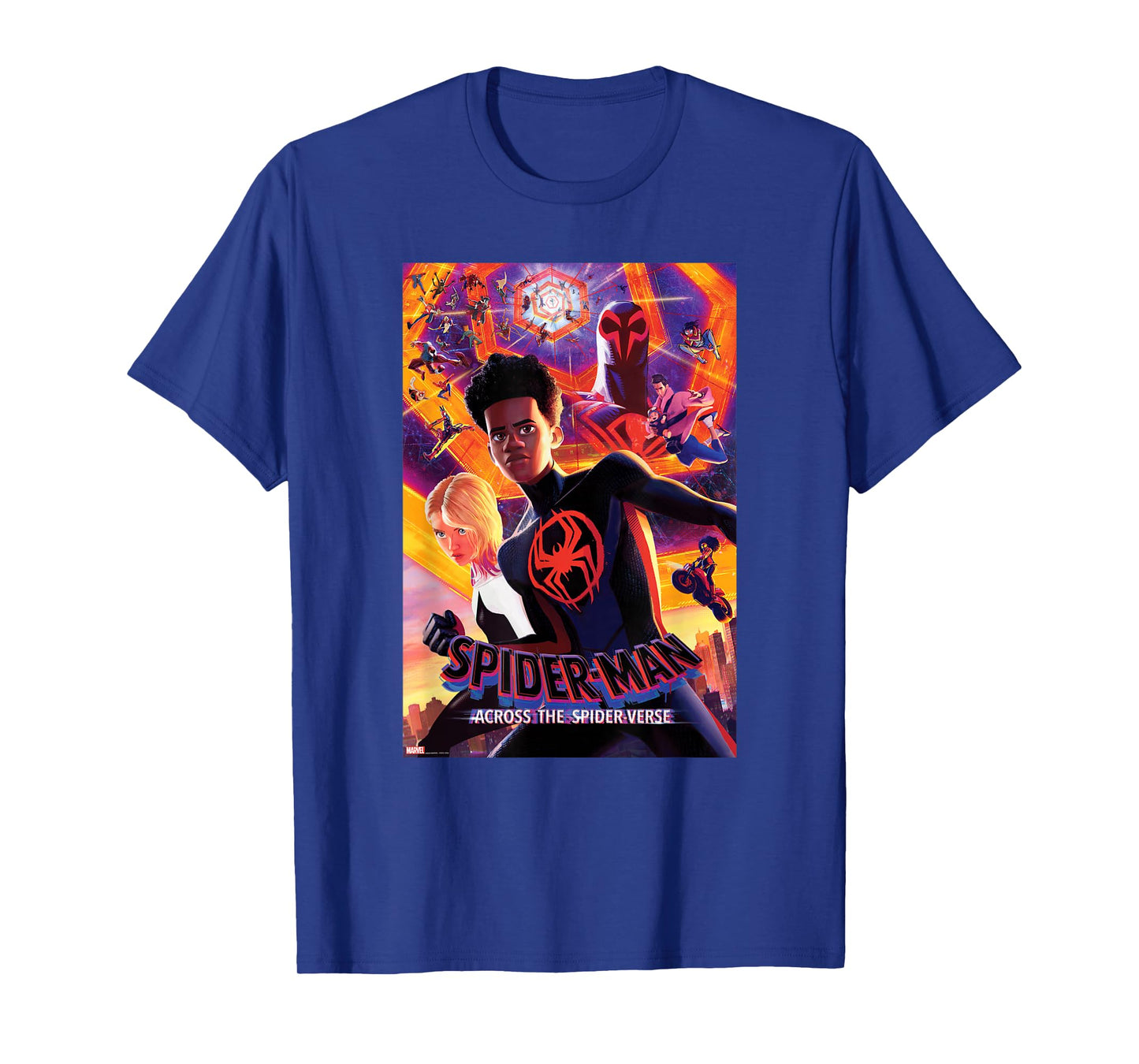 Marvel Spider-Man: Across The Spider-Verse Infinite Spiders T-Shirt