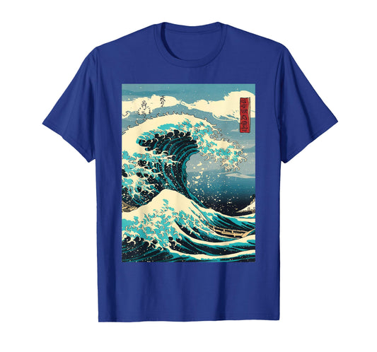 Retro vintage The Great Wave off Kanagawa Japan Katsushika T-Shirt