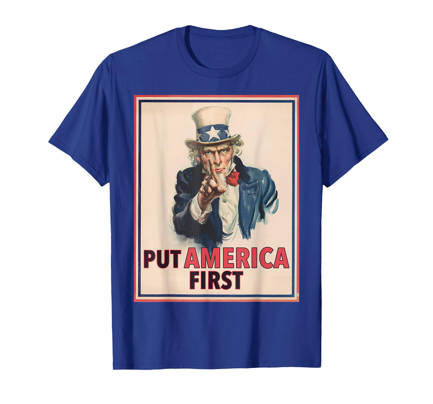 Put America First Poster - Trump 2024 Patriotic American T-Shirt