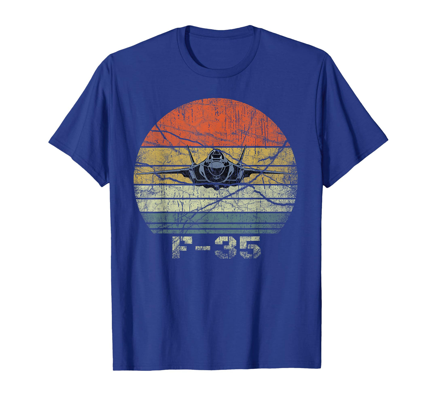 Distressed F-35 Fighter Jet Military Airplane T-Shirt