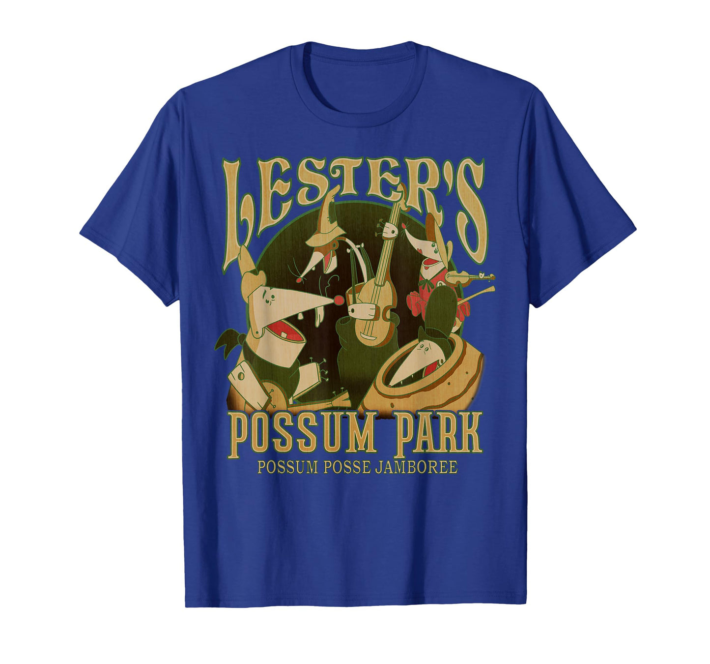 Disney A Goofy Movie Lester's Possum Park Vintage Poster T-Shirt