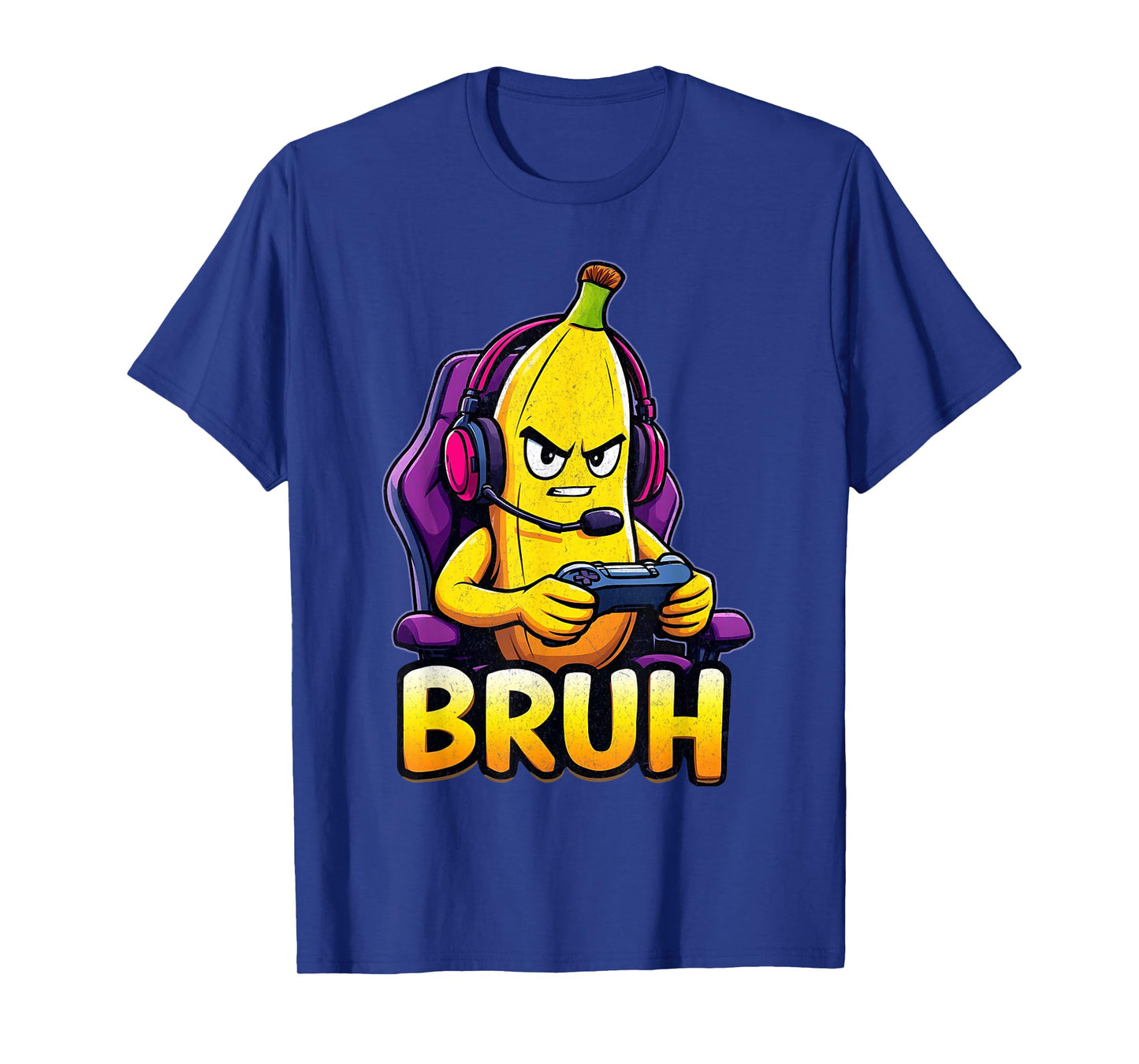 Funny Banana Gamer Bruh Meme Controller Gaming Humor Boys T-Shirt