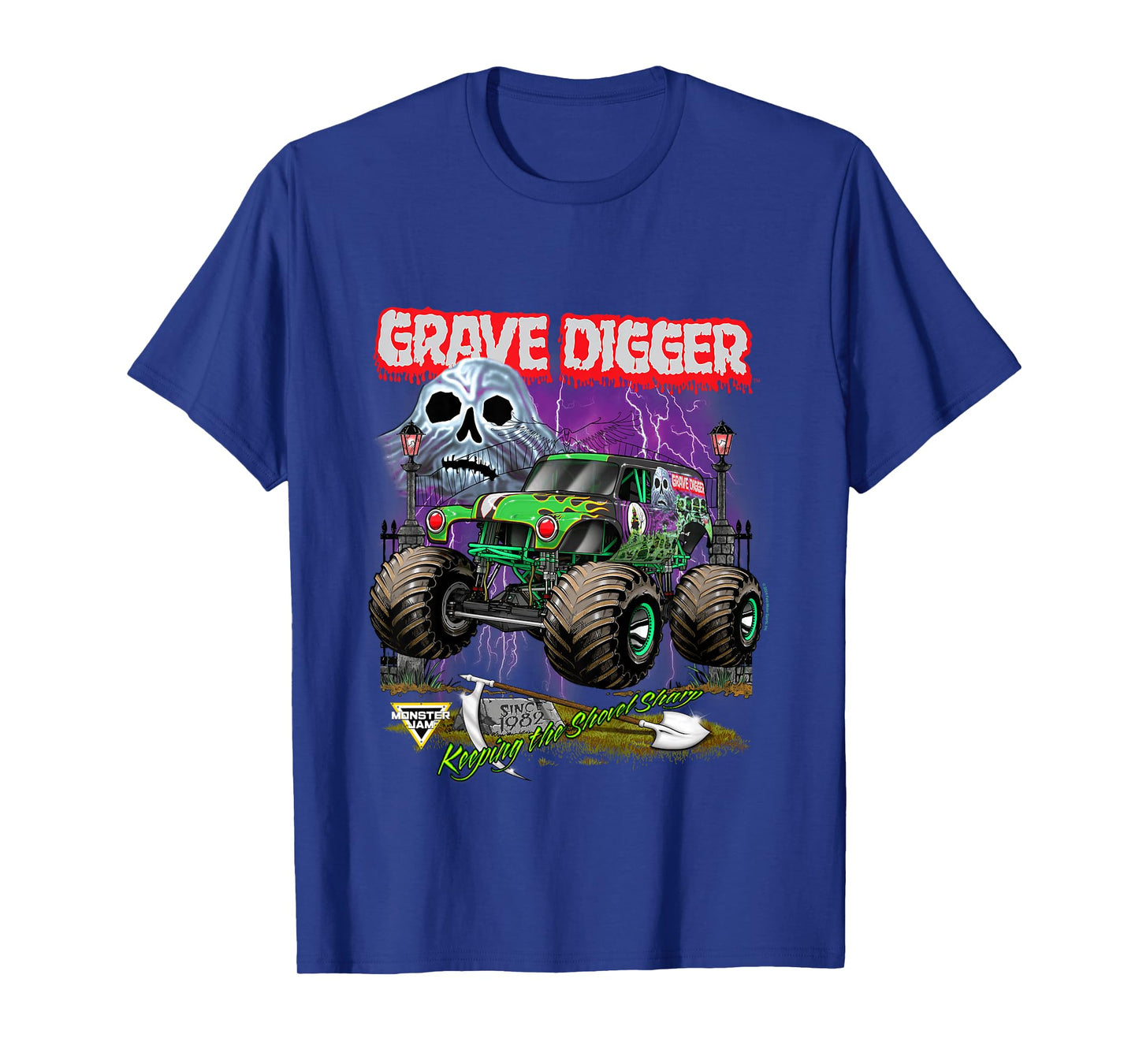 Monster Jam Grave Digger Shovel Sharp T-Shirt