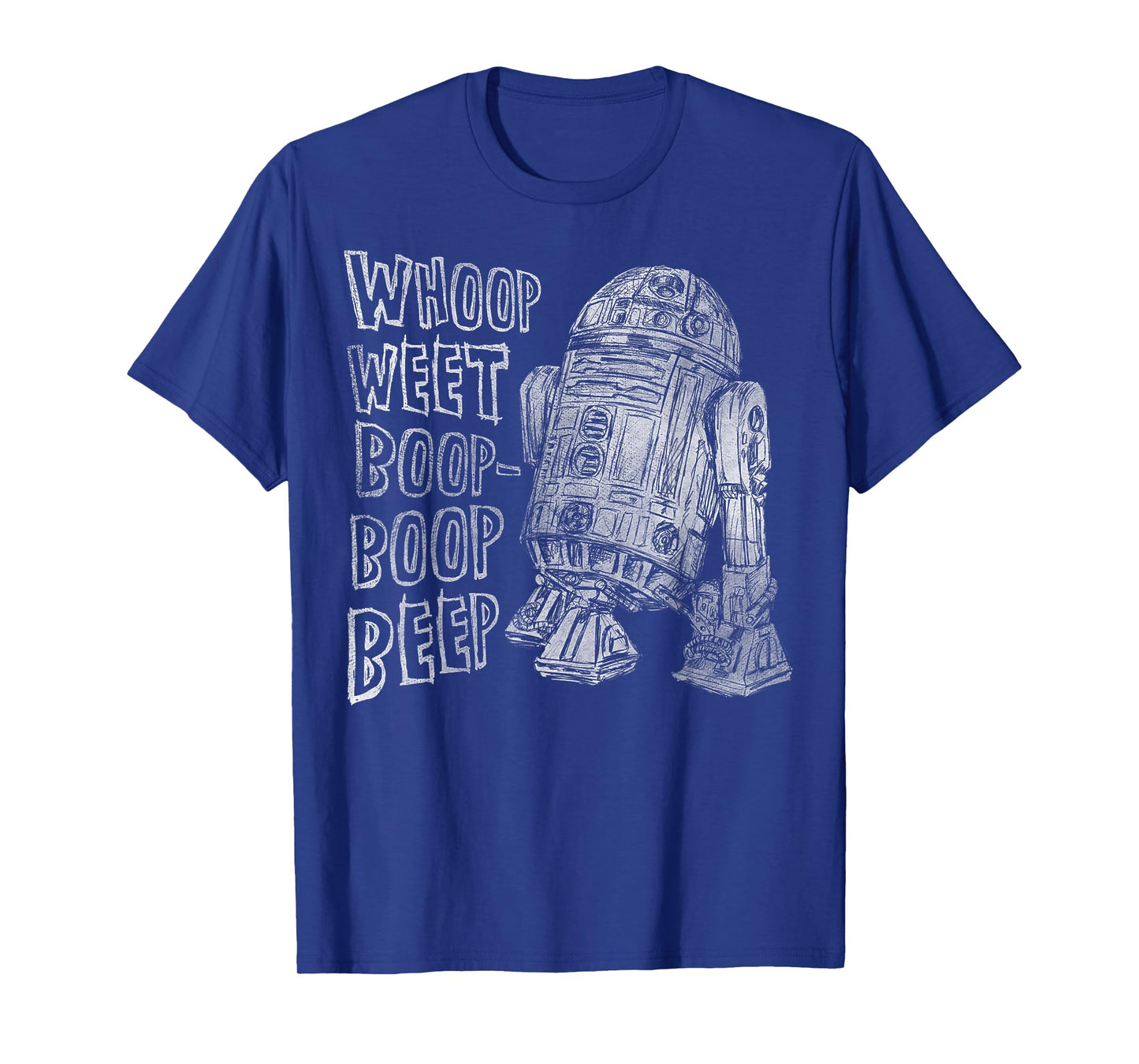 Star Wars Classic R2-D2 Droid Outline Words of Wisdom T-Shirt