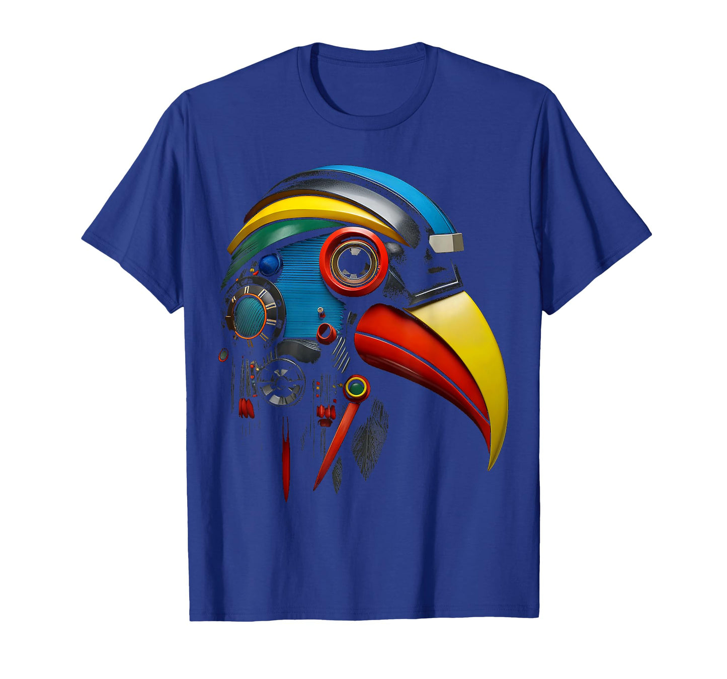 Bird Colorful Art Robot Anime Animal Graphic Bird T-Shirt