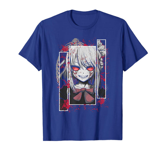 Horror Anime Yandere Menhera Demon Girl Japanese Aesthetic T-Shirt