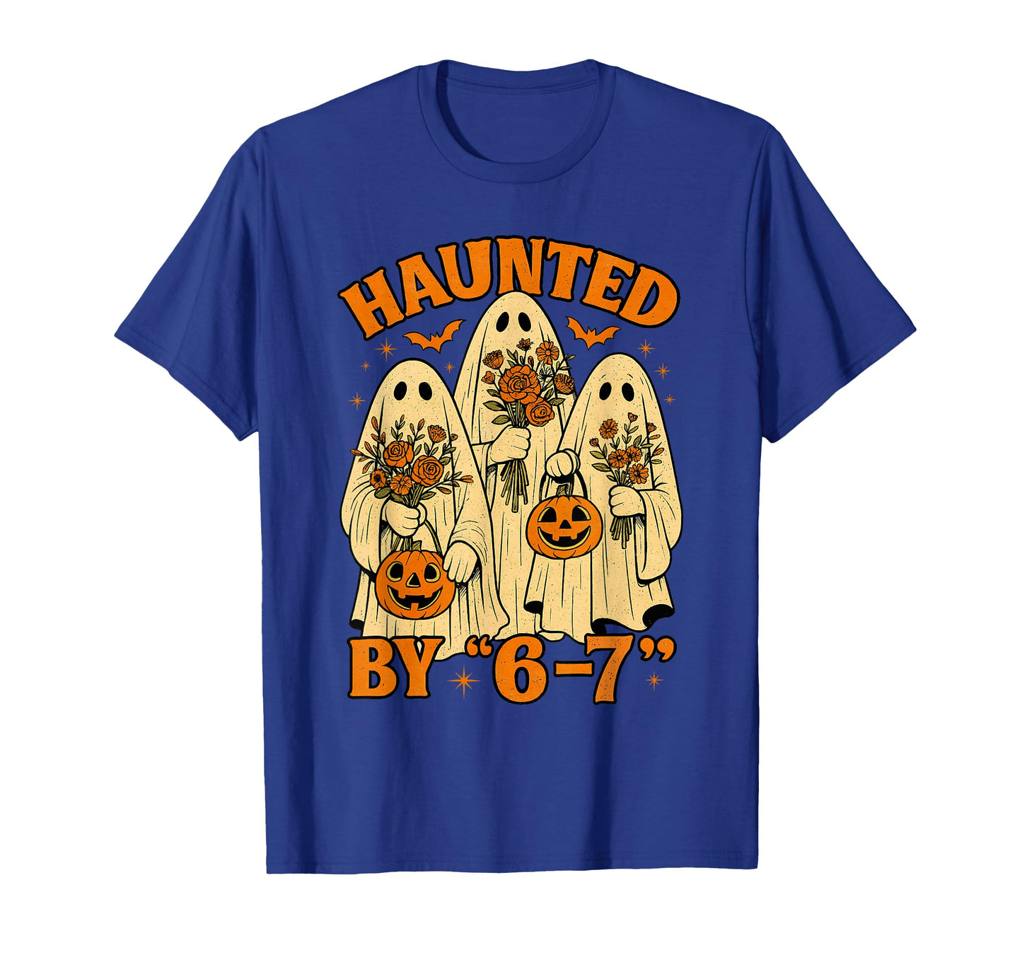 67 Meme Trendy Ghost Halloween Funny Six Seven Gen Alpha Z T-Shirt