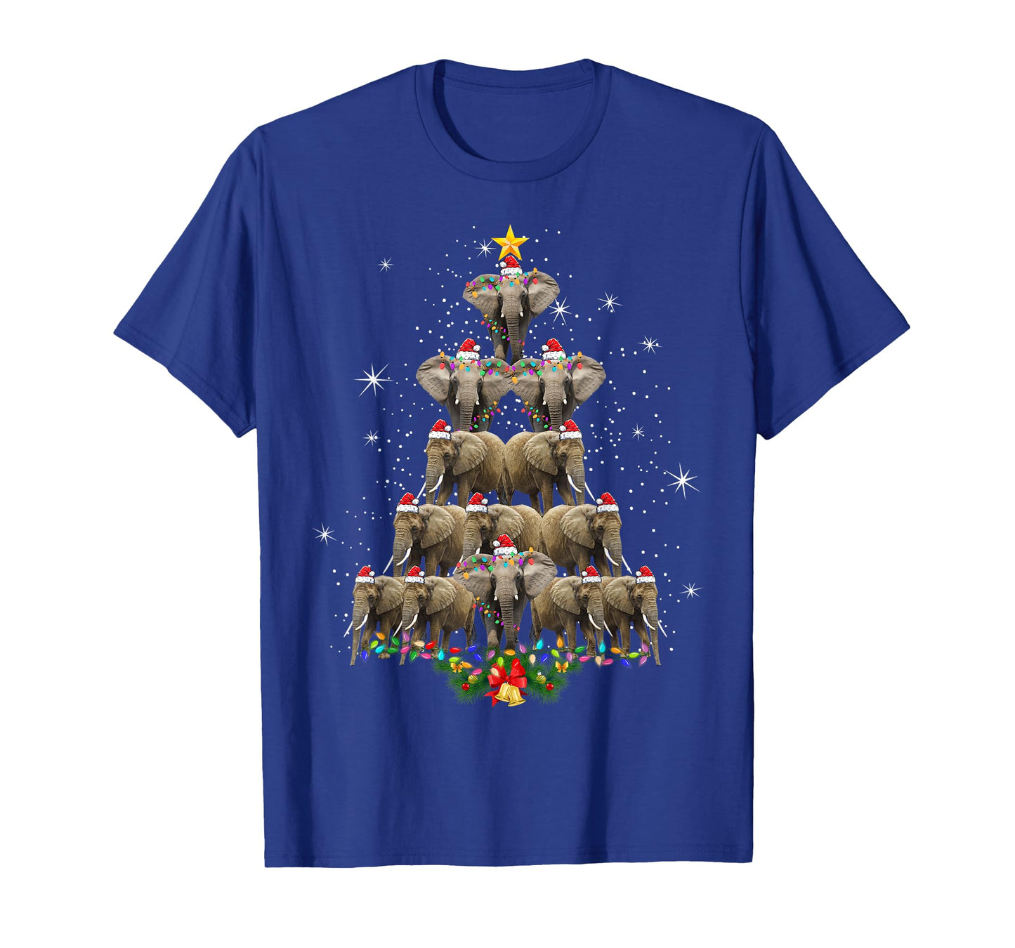 Elephant Christmas Men Women Elephant Lover T-Shirt