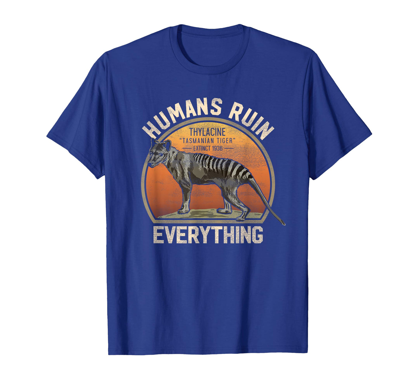 Tasmanian Tiger Thylacine T Shirt Wolf Australian Extinct T-Shirt