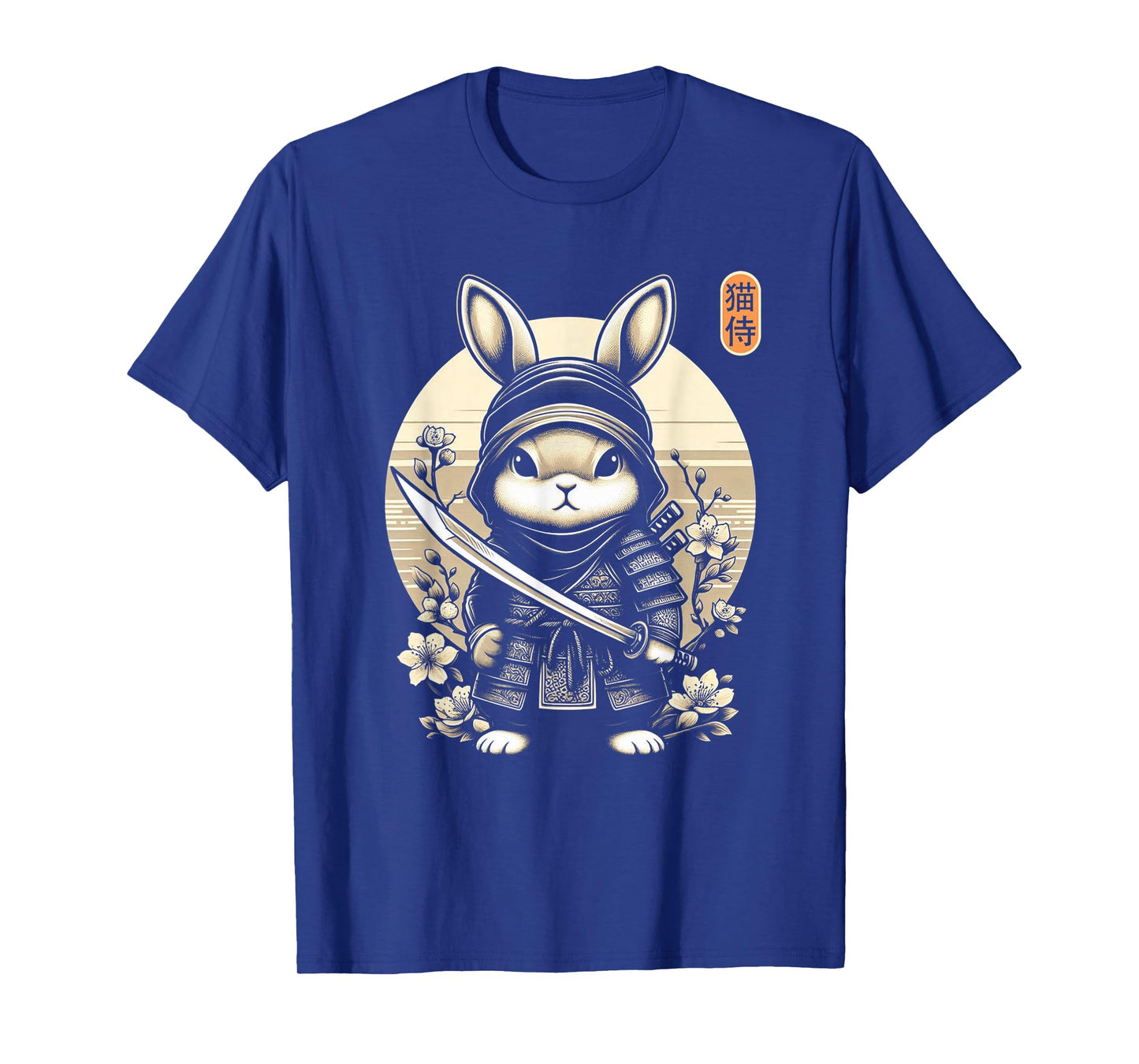 Japanese Samurai Ninja Rabbit Tattoo Japanese Kawaii Art T-Shirt