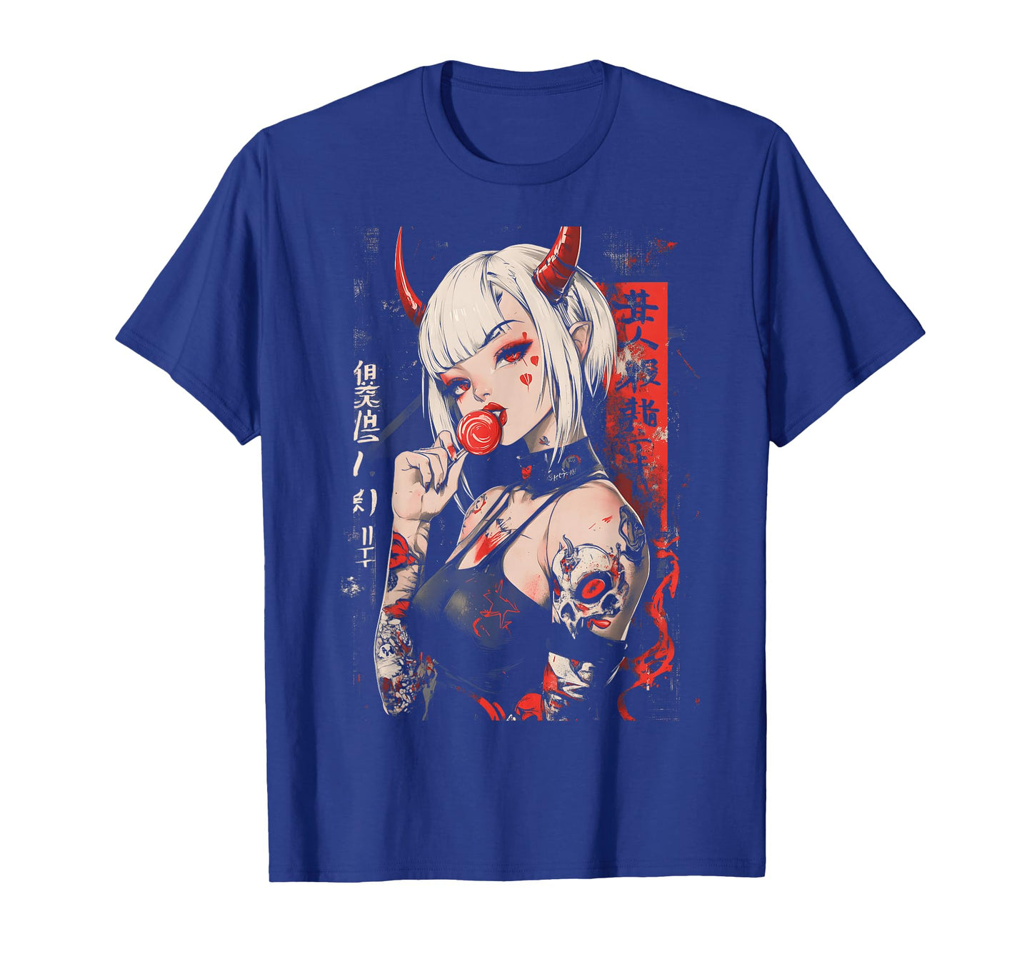 Goth Grunge Girl Waifu Demon Anime Horror Alt Aesthetic T-Shirt