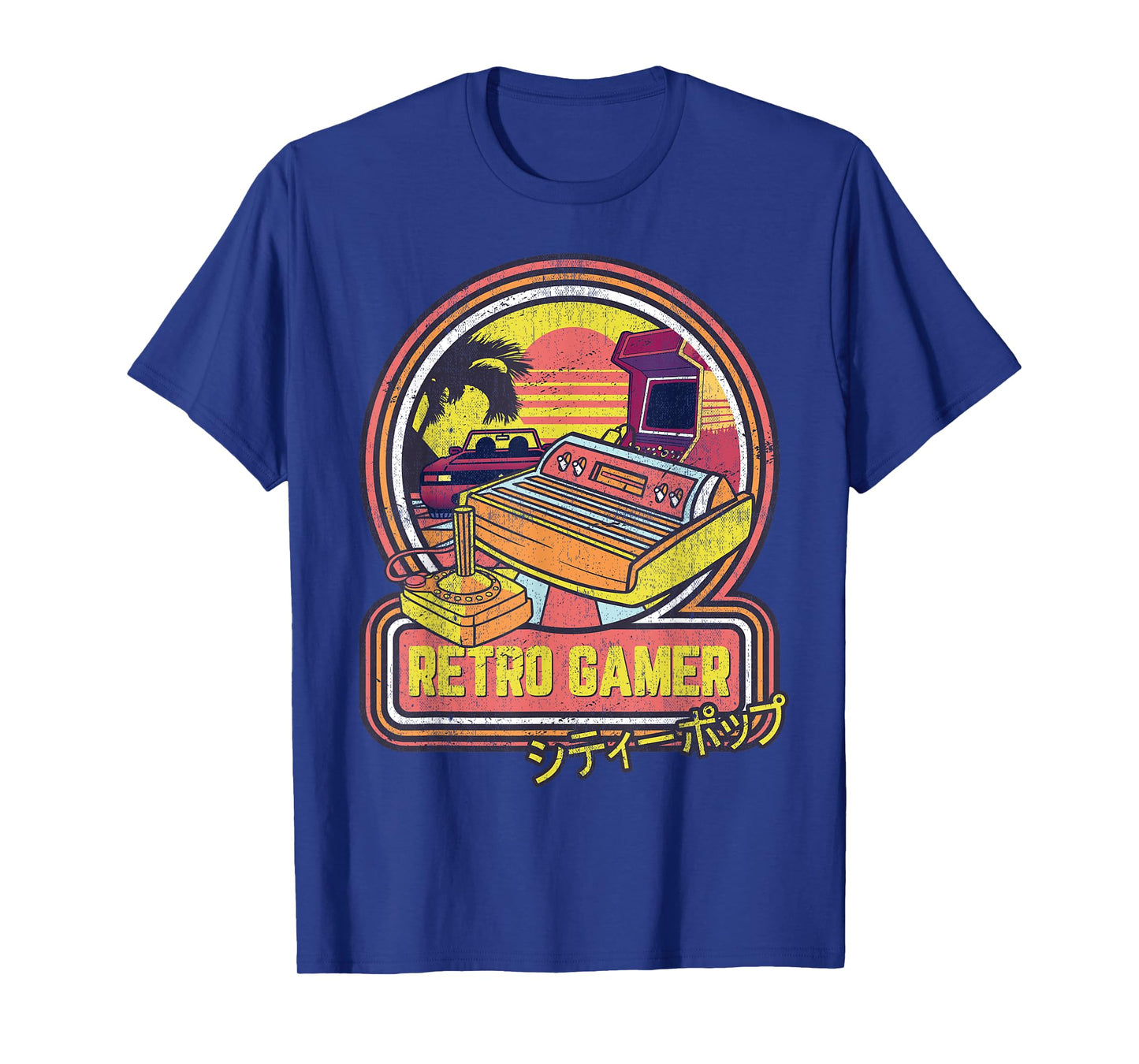 Retro Gamer Vintage 80s & 90s Japanese Arcade Video Games T-Shirt