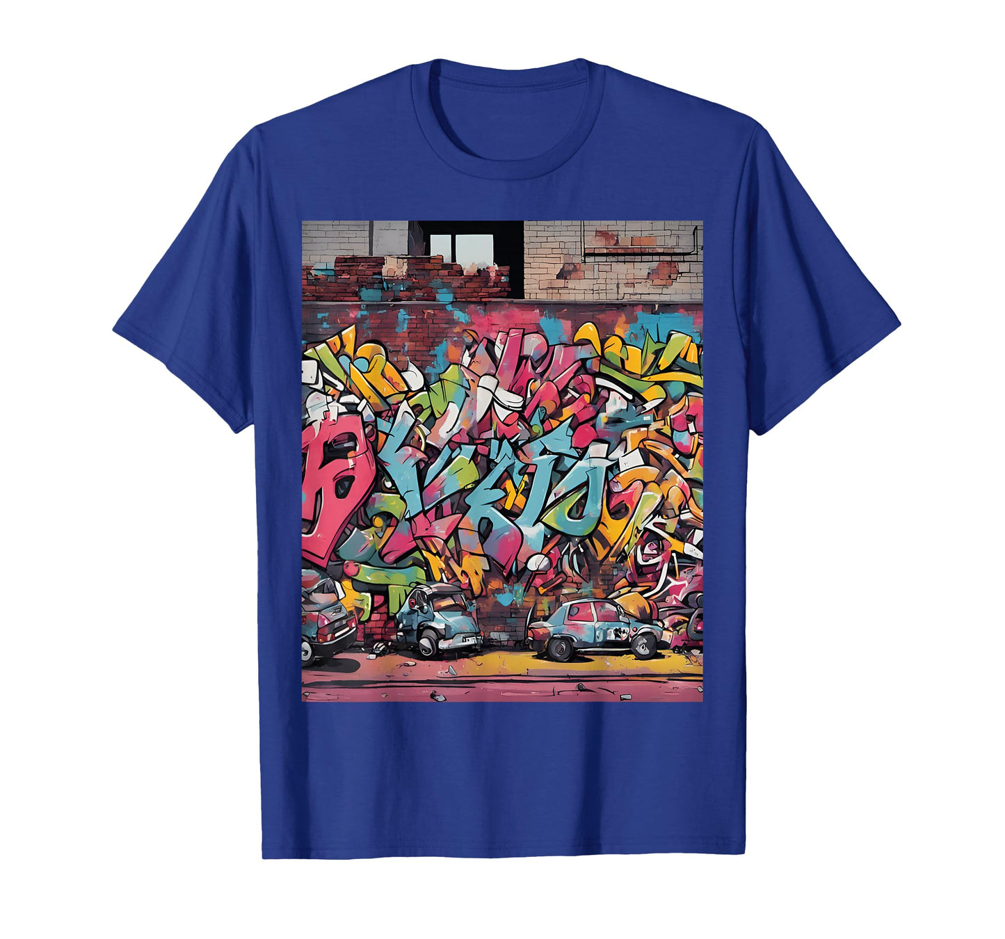 Animated Graffiti Scene Urban Art T-Shirt