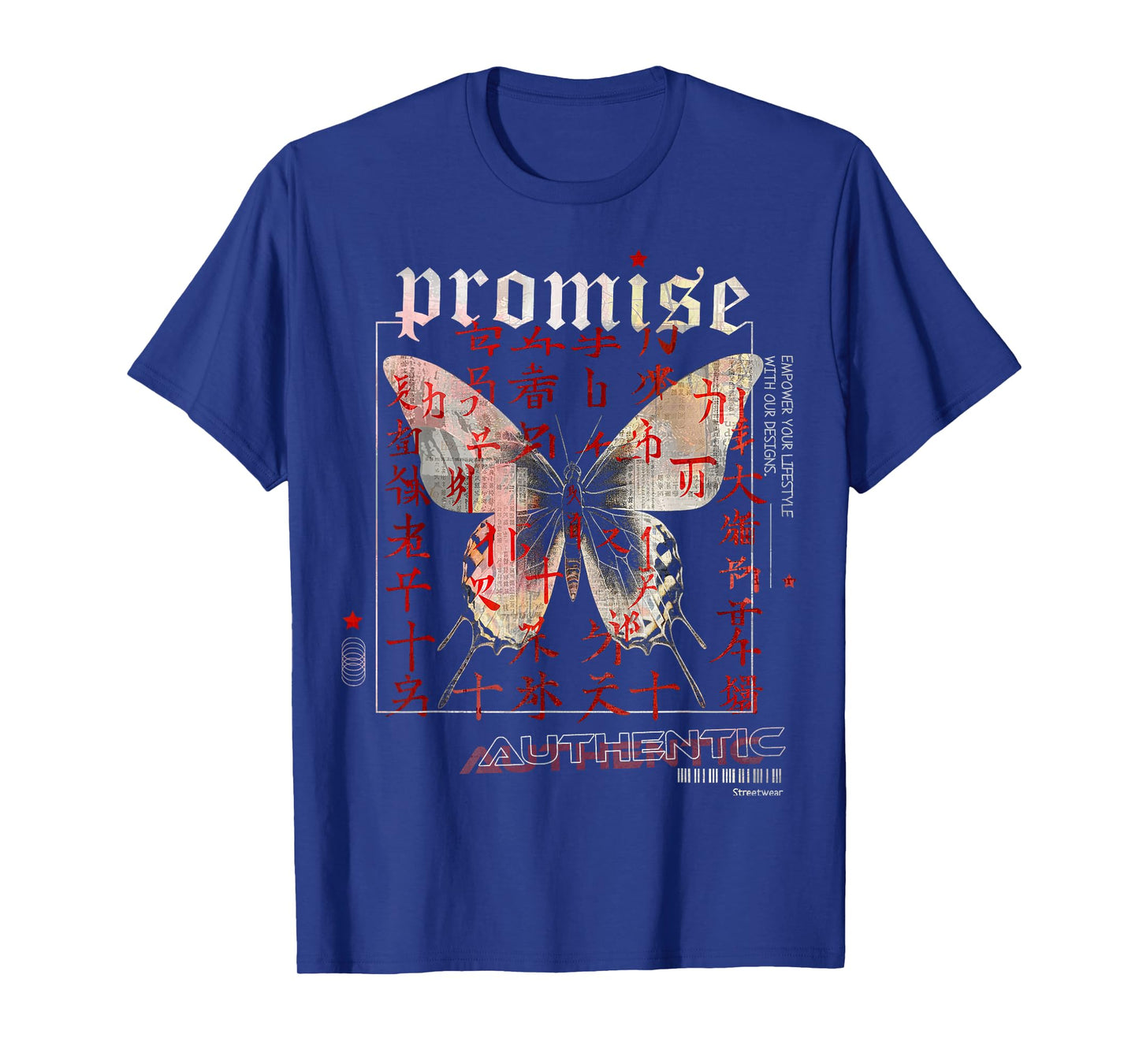 Butterfly | Frontprint | Anime Animal Art Graphic Anime T-Shirt