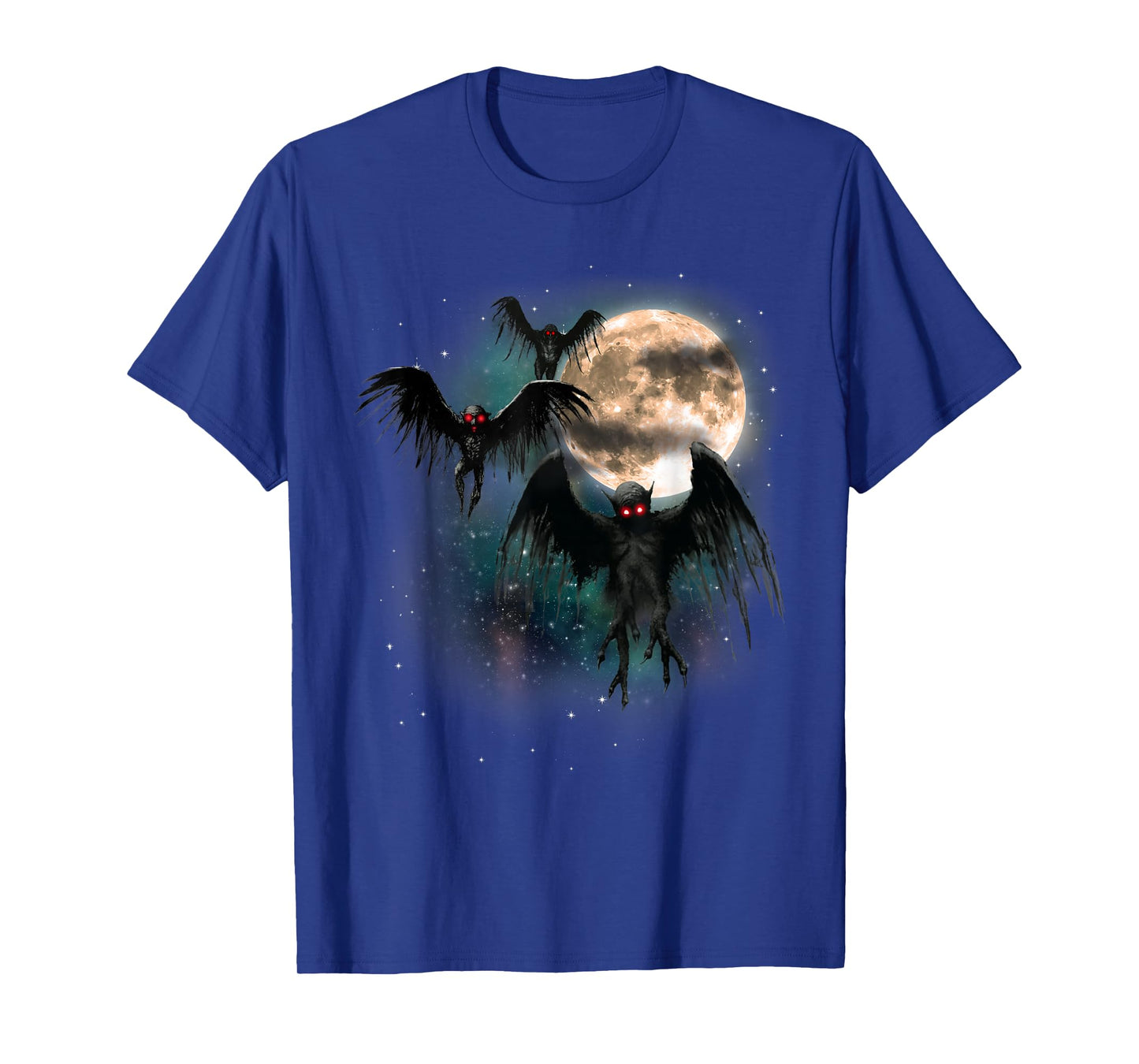 Mothman Shirt Cryptid Cryptozoology Monster Cursed Dead Moon T-Shirt