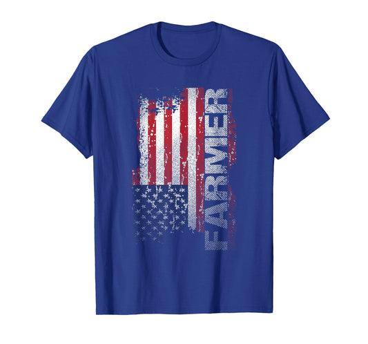 USA Flag Farmer T-Shirt, American Farmers Tee T-Shirt