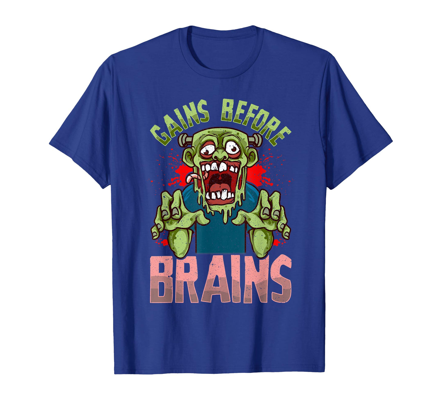Zombie Apocalypse Funny Workout Gym Halloween Zombie T-Shirt