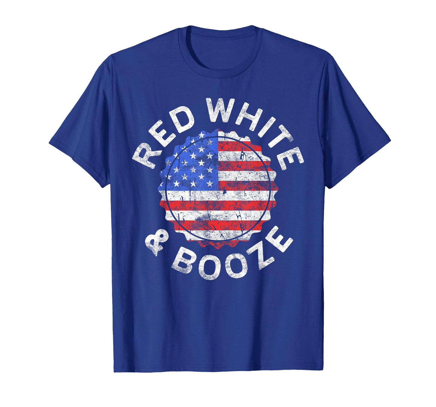Red White And Booze Shirt Men Women Drinking 4th of July T-Shirt