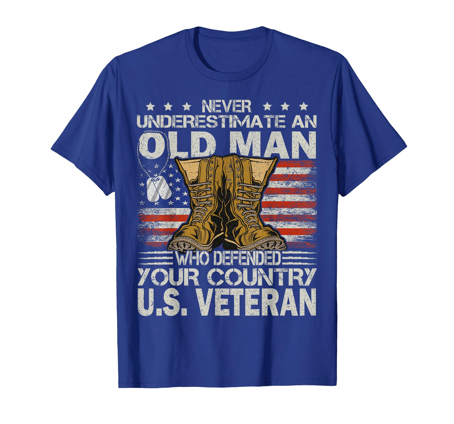 Veteran & Father's Day designs US Veteran veterans day Us Patriot T-Shirt, Black