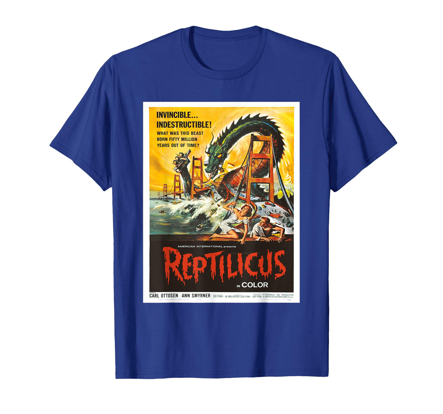 Reptilicus Danish American Sci-Fi giant monster movie poster T-Shirt