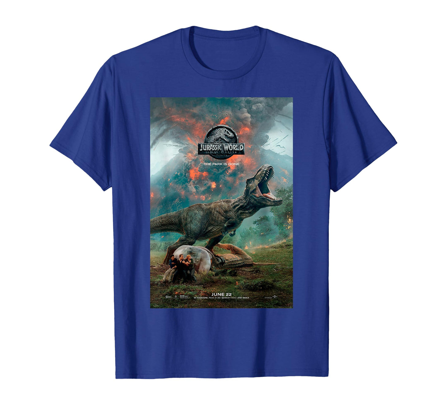 Jurassic World: Fallen Kingdom T-Rex Poster Graphic T-Shirt T-Shirt