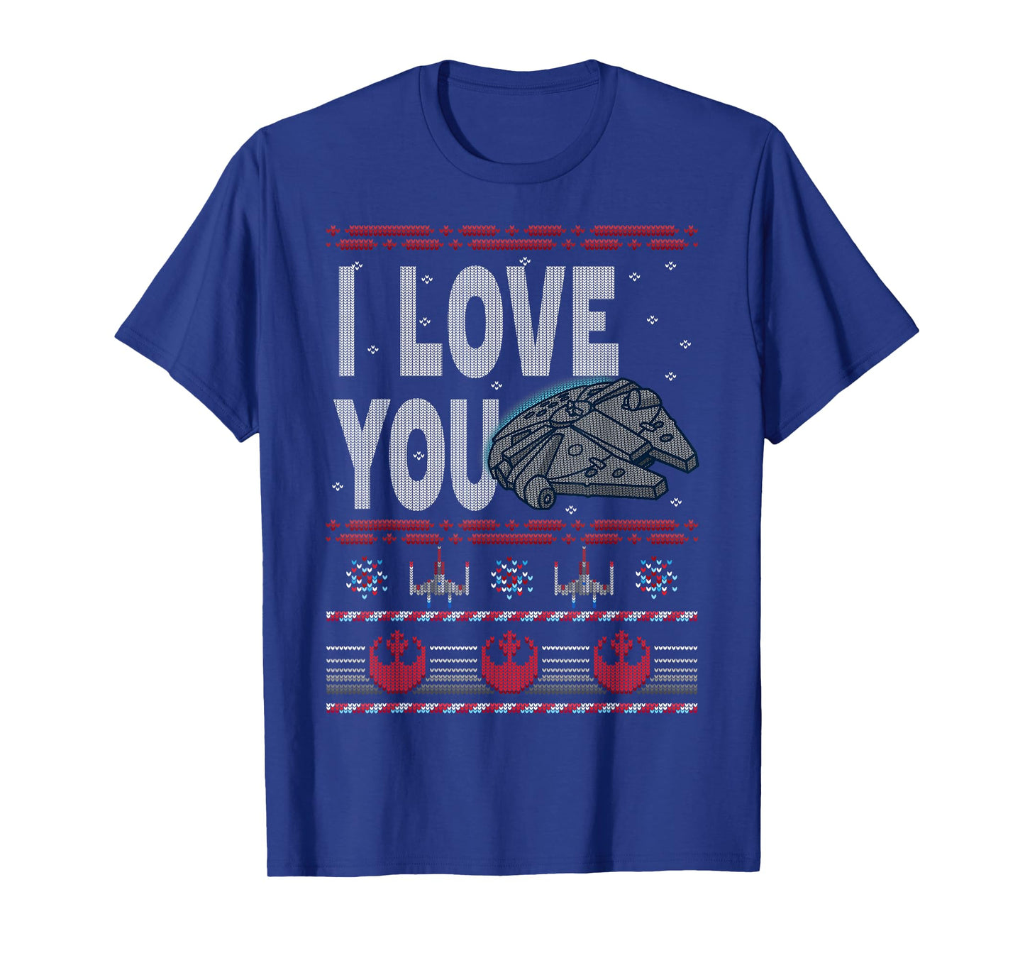 Star Wars Falcon I Love You Ugly Christmas Sweater T-Shirt T-Shirt