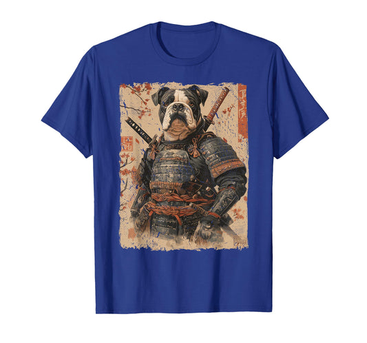 Samurai Dog Warrior Japanese Ukiyo-e Artwork Dog Samurai T-Shirt for Men Women Kids