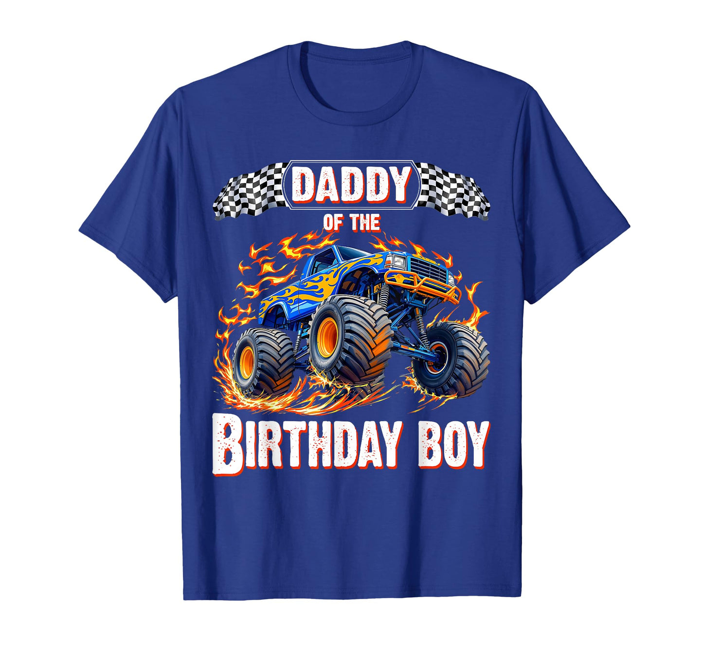 Daddy of the Birthday Boy Monster Truck Birthday T-Shirt