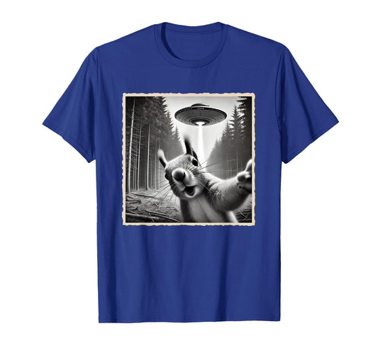 Squirrel Selfie With UFO | Funny Squirrel T-Shirt