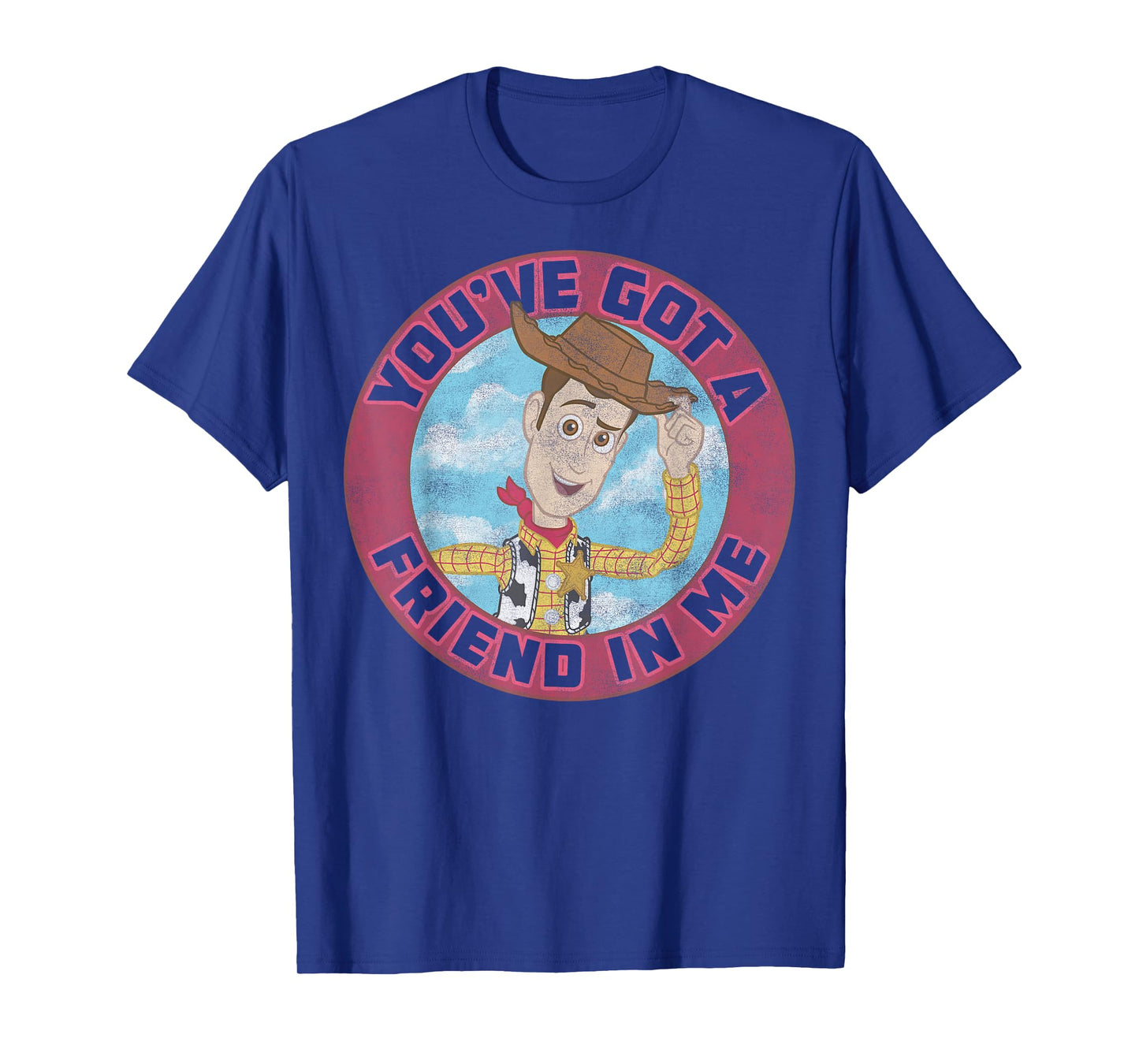Disney Pixar Toy Story Woody Friend in Me Vintage Distressed T-Shirt