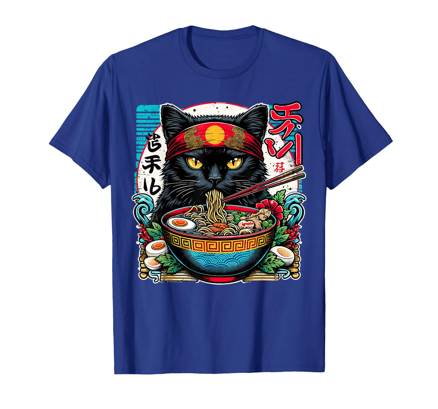 Cats Ramen Noodle Japanese Anime Kawaii Cat T-Shirt