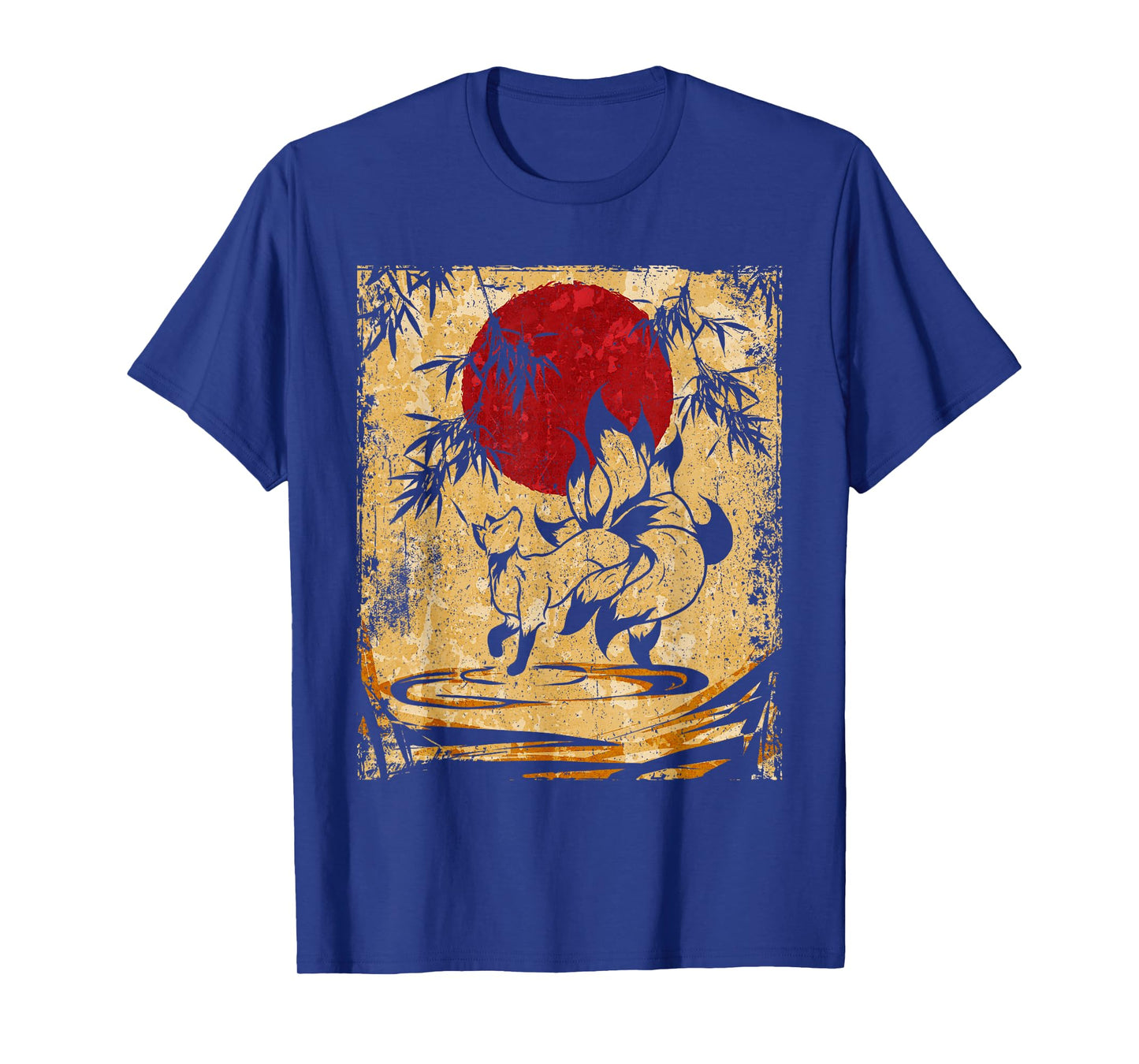 Nine-tailed fox Japanese retro art T-Shirt